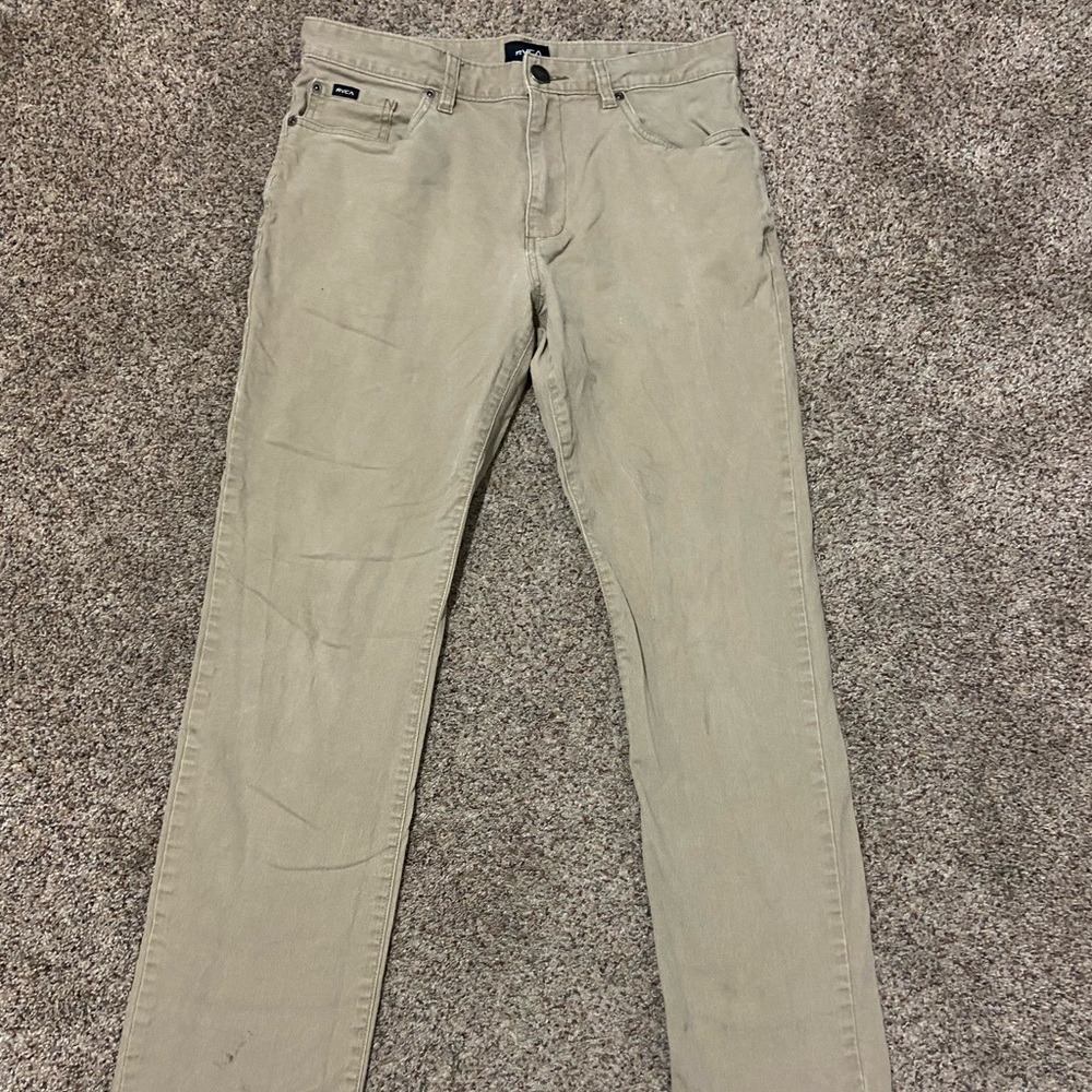 Tan RVCA men’s pants good condition size 32